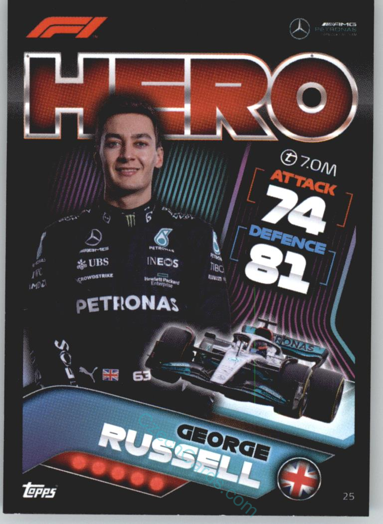George Russell (Mercedes-AMG) 2022 Turbo Attax #25