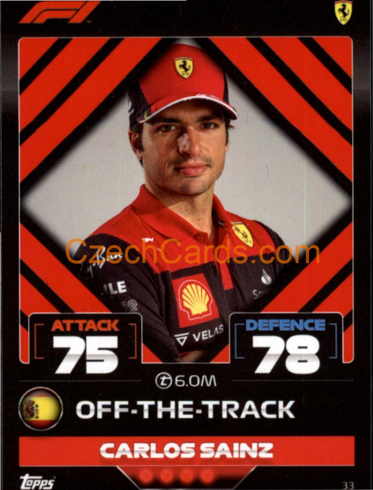 Carlos Sainz (Ferrari) 2022 Turbo Attax #33