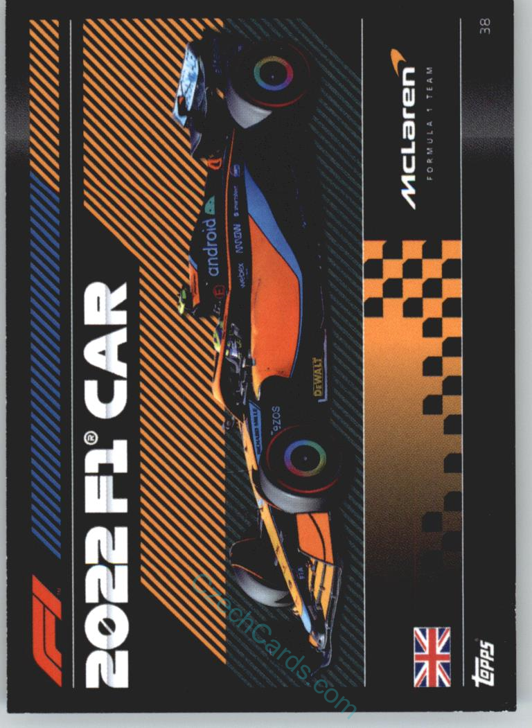 McLaren Car (McLaren) 2022 Turbo Attax #38