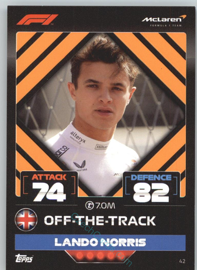 Lando Norris (McLaren) 2022 Turbo Attax #42