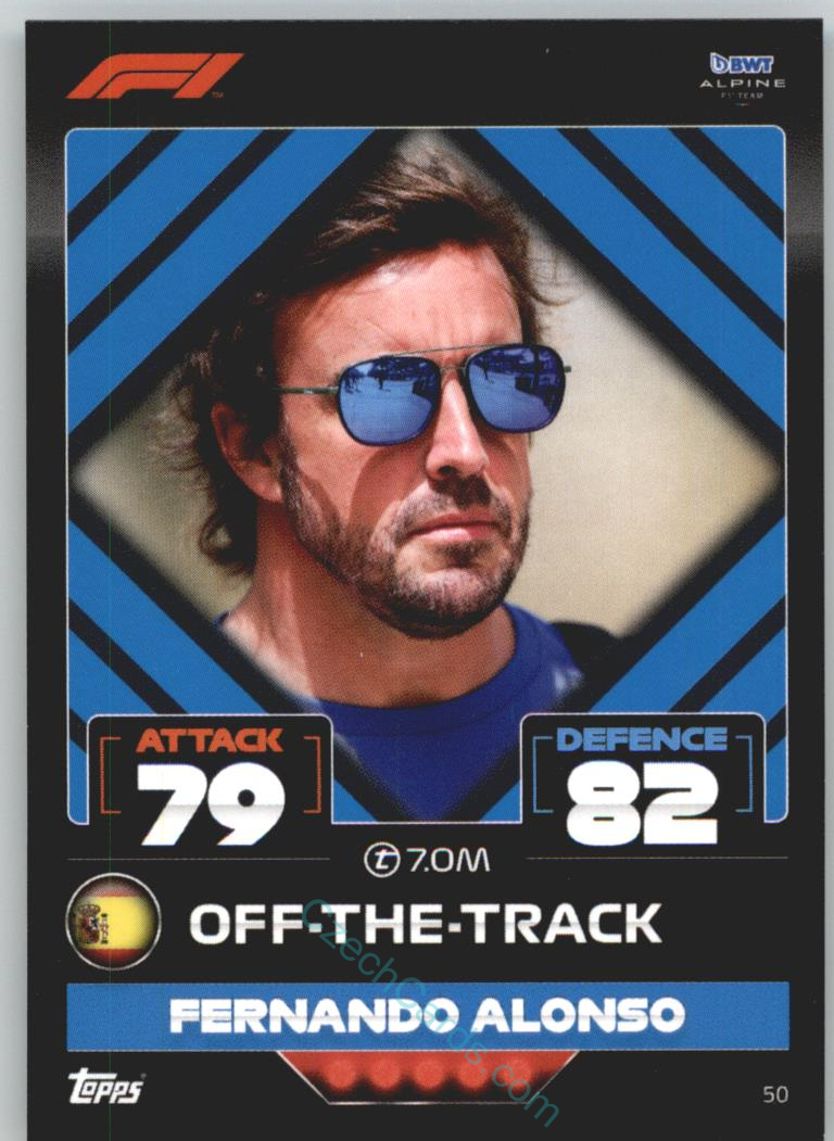 Fernando Alonso (Alpine) 2022 Turbo Attax #50