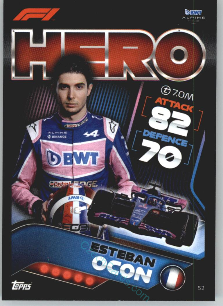 Esteban Ocon (Alpine) 2022 Turbo Attax #52