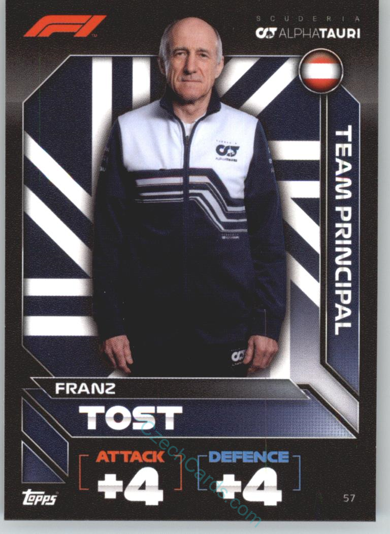 Franz Tost (Scuderia AlphaTauri) 2022 Turbo Attax #57