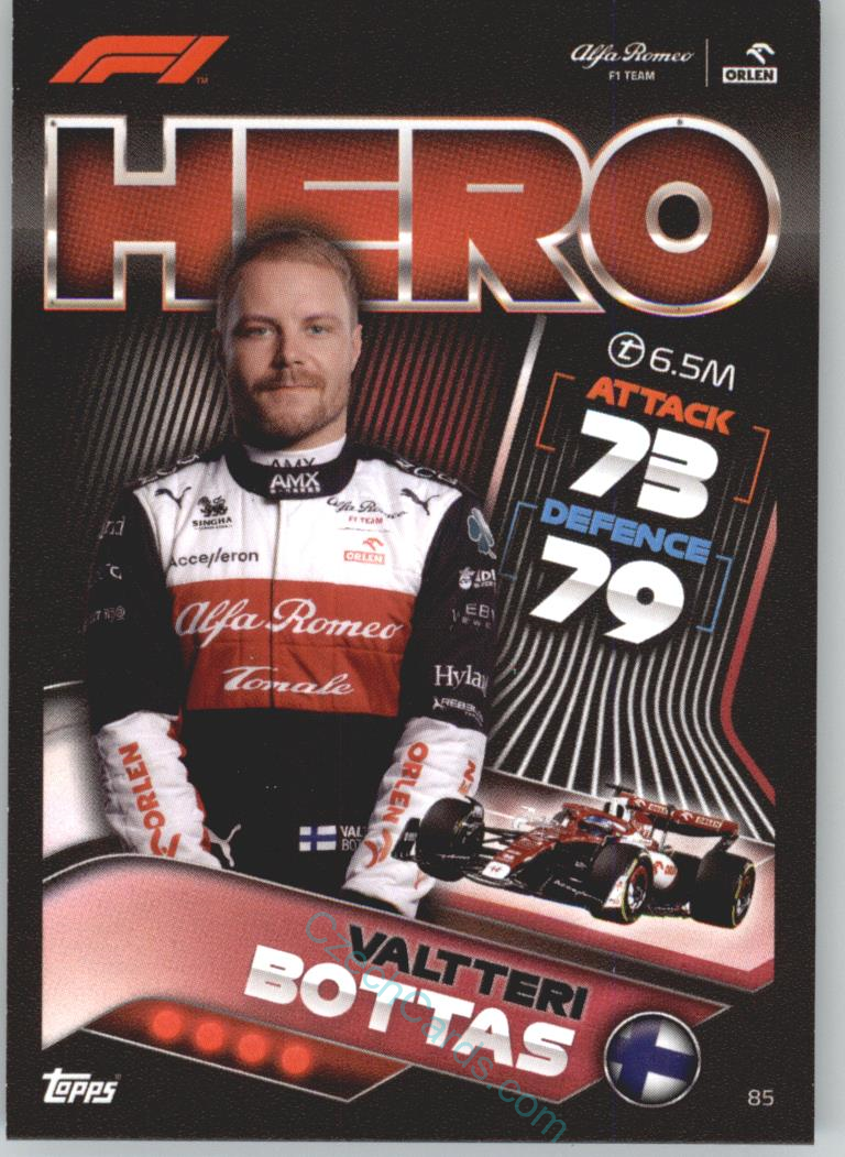 Valtteri Bottas (Alfa Romeo) 2022 Turbo Attax #85