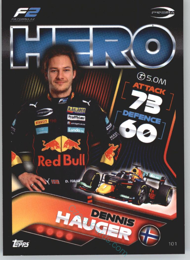 Dennis Hauger (PREMA Racing) 2022 Turbo Attax #101
