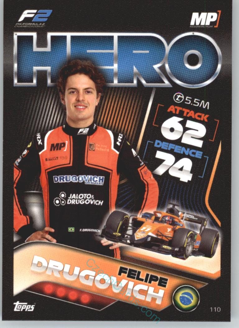 Felipe Drugovich (MP Motorsport) 2022 Turbo Attax #110