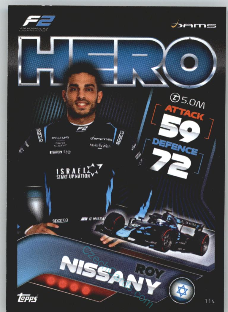 Roy Nissany (DAMS) 2022 Turbo Attax #114