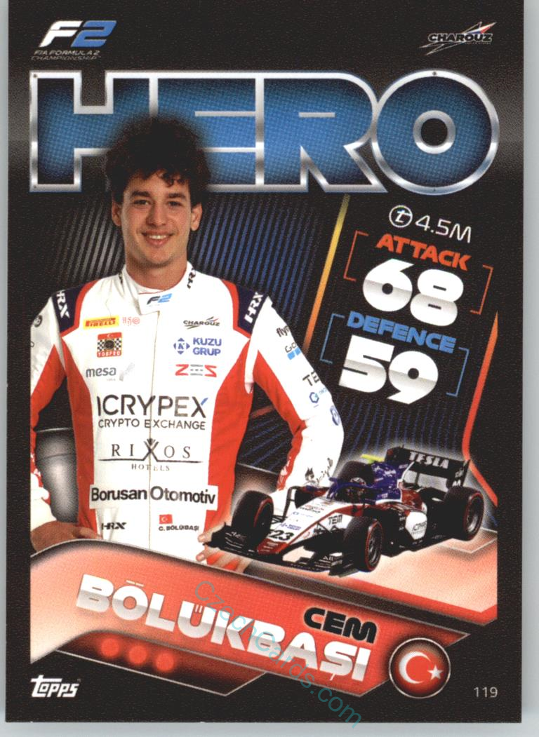 Cem Bölükbaşı (Charouz Racing System) 2022 Turbo Attax #119