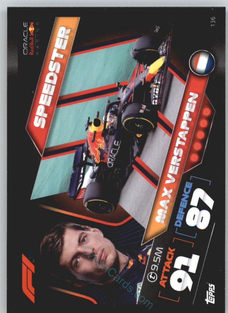 Max Verstappen (Red Bull Racing) 2022 Turbo Attax #136