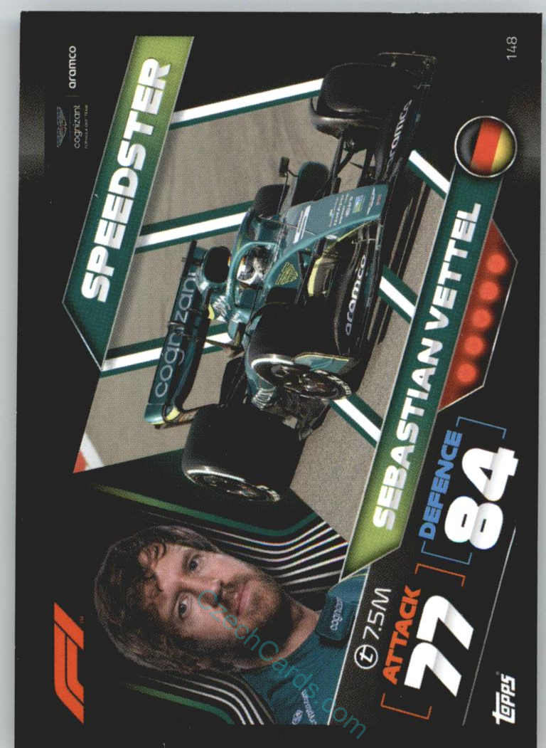 Sebastian Vettel (Aston Martin) 2022 Turbo Attax #148