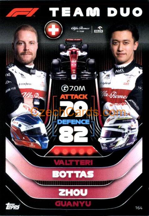 Valtteri Bottas / Zhou Guanyu (Alfa Romeo) 2022 Turbo Attax #164