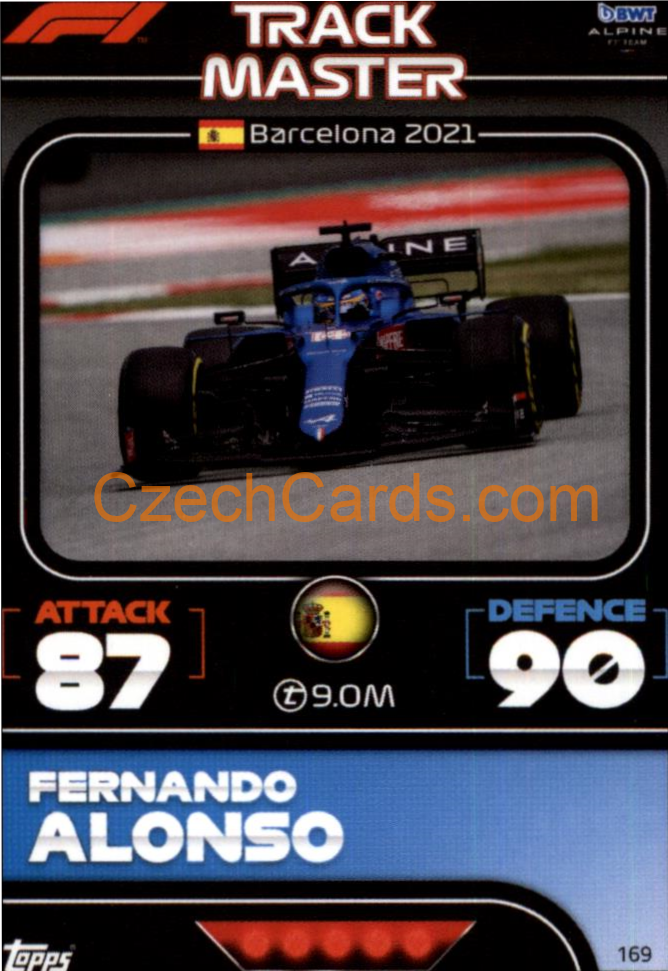 Fernando Alonso (Alpine) 2022 Turbo Attax #169