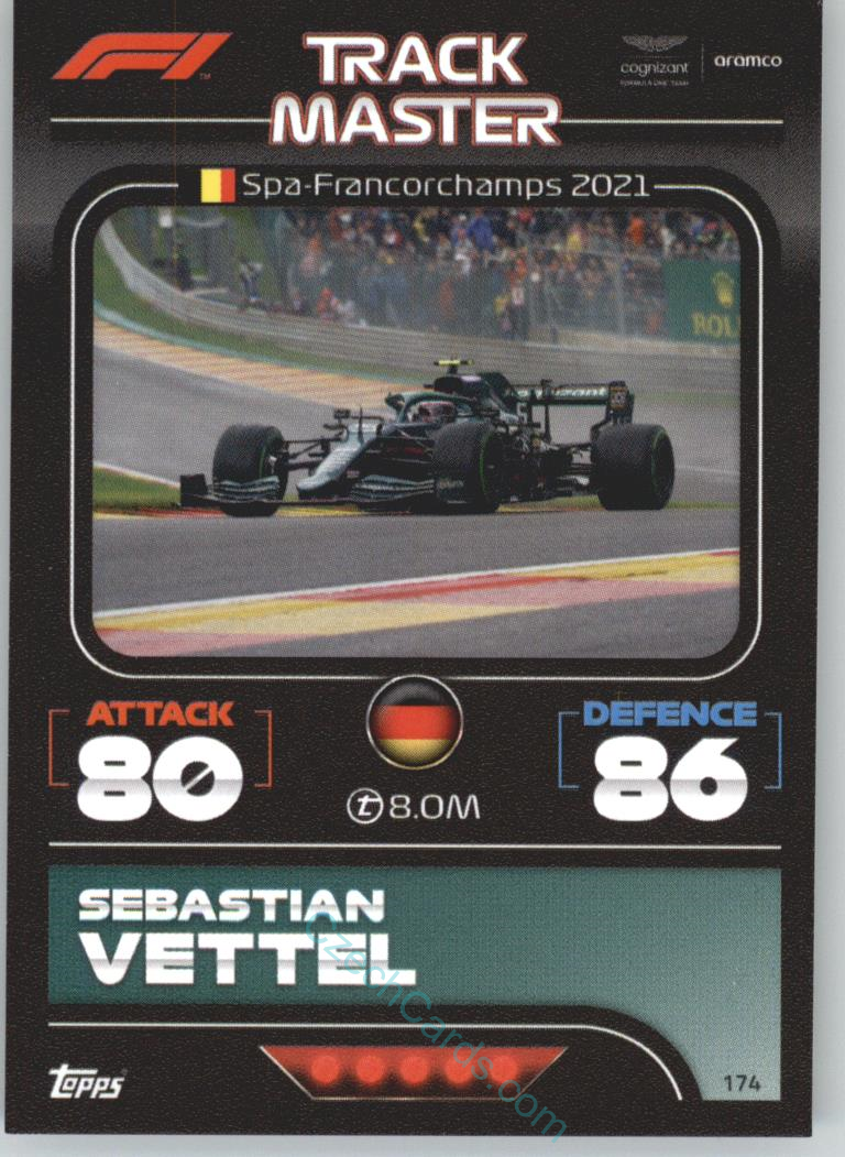 Sebastian Vettel (Aston Martin) 2022 Turbo Attax #174