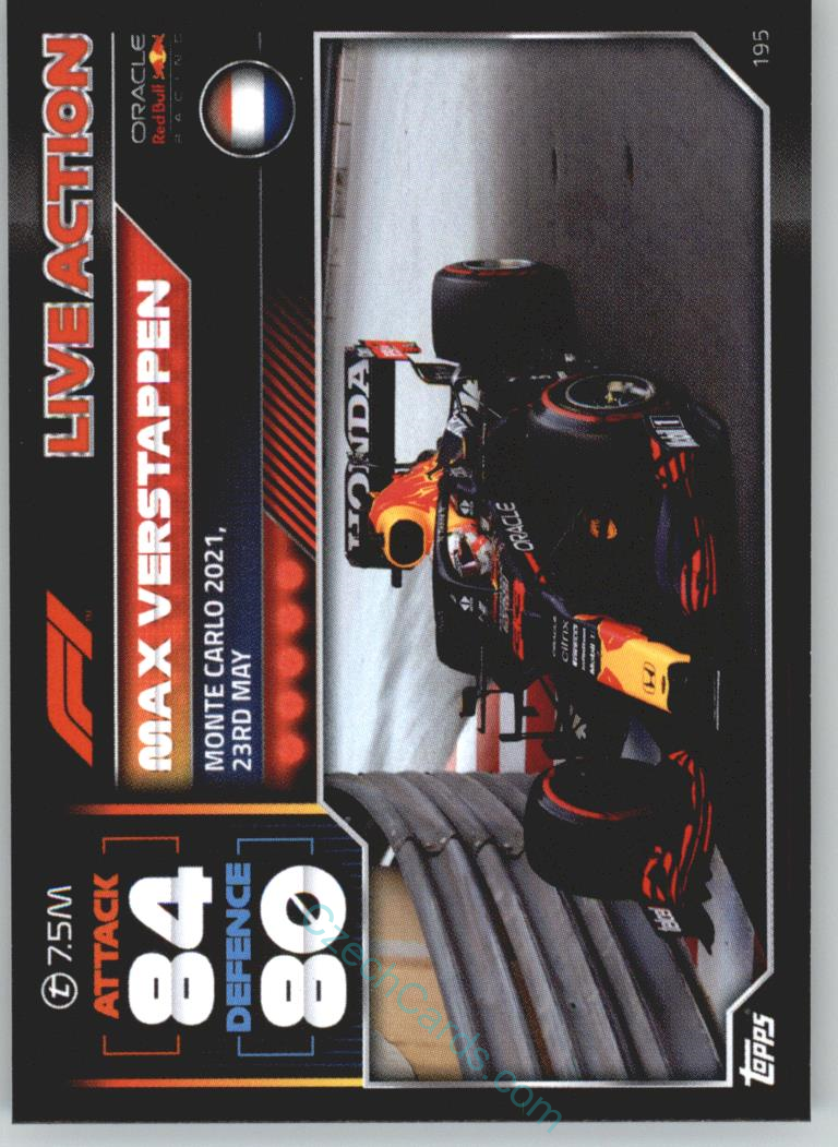 Max Verstappen (Red Bull Racing) 2022 Turbo Attax #195