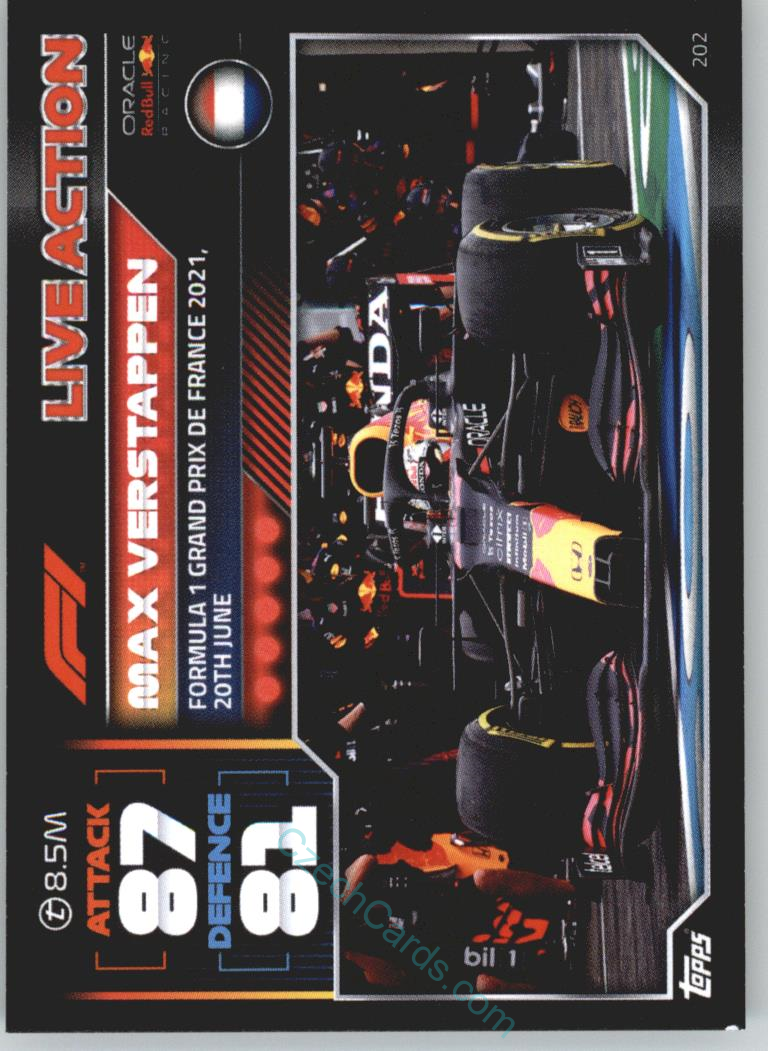 Max Verstappen (Red Bull Racing) 2022 Turbo Attax #202