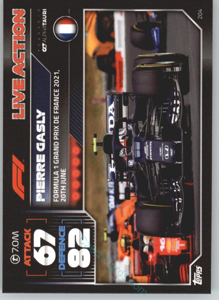 Pierre Gasly (Scuderia AlphaTauri) 2022 Turbo Attax #204
