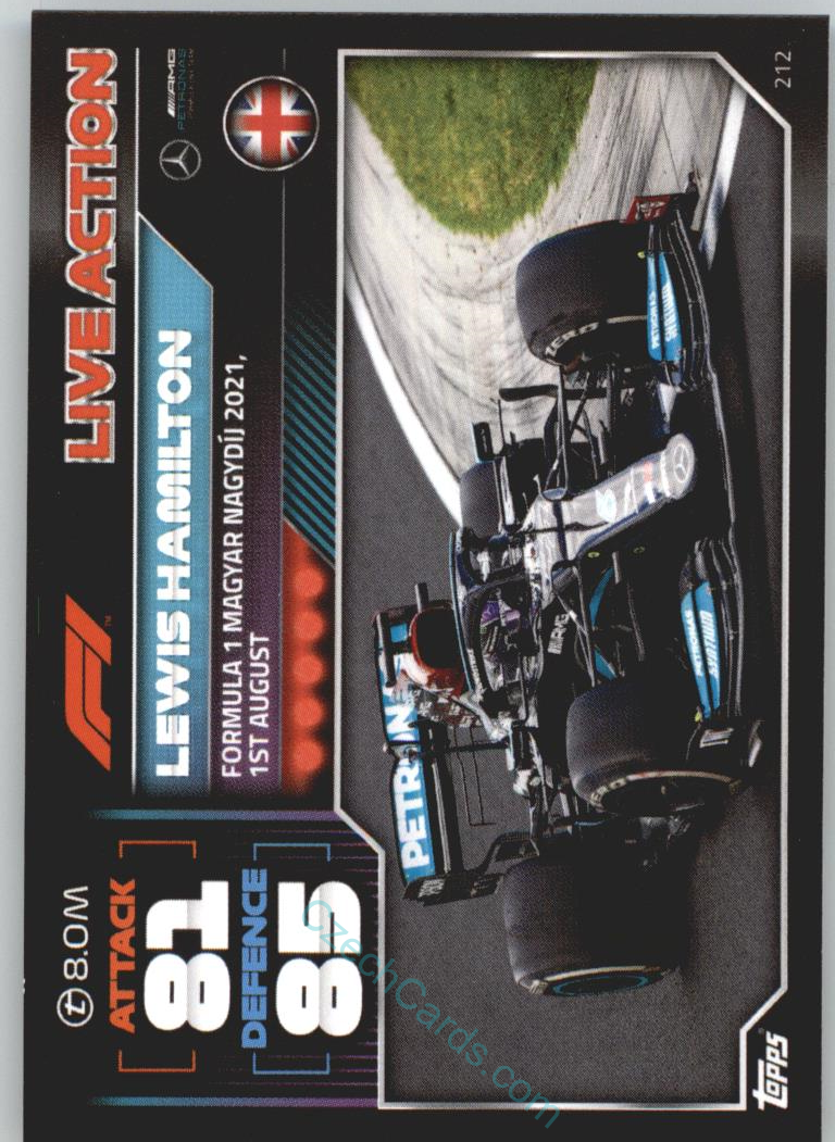 Lewis Hamilton (Mercedes-AMG) 2022 Turbo Attax #212