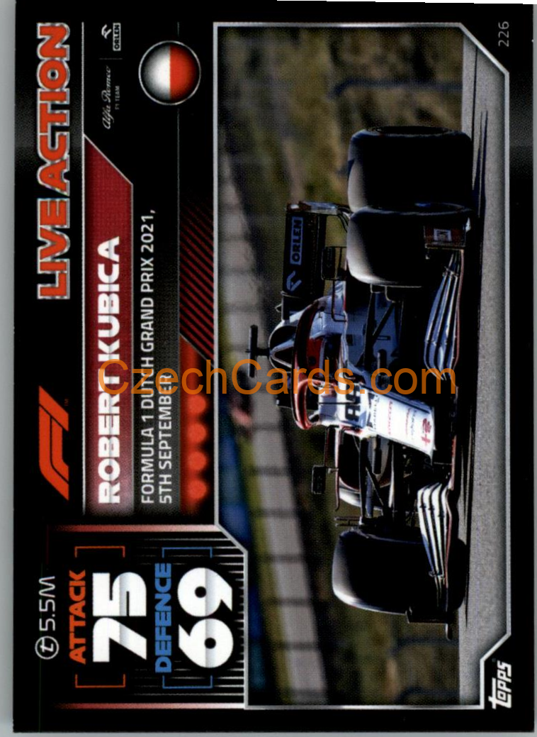 Robert Kubica (Alfa Romeo) 2022 Turbo Attax #226