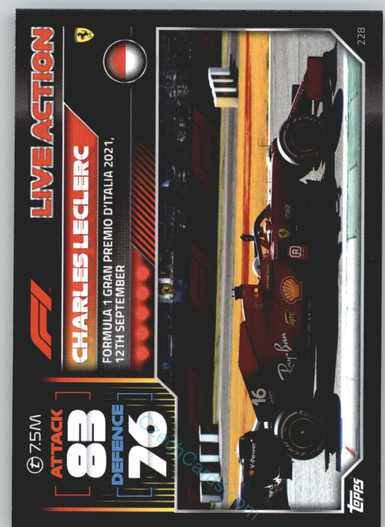 Charles Leclerc (Ferrari) 2022 Turbo Attax #228