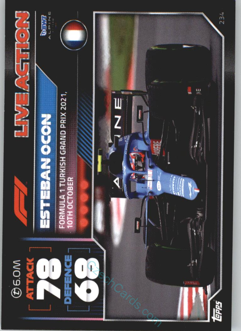 Esteban Ocon (Alpine) 2022 Turbo Attax #234