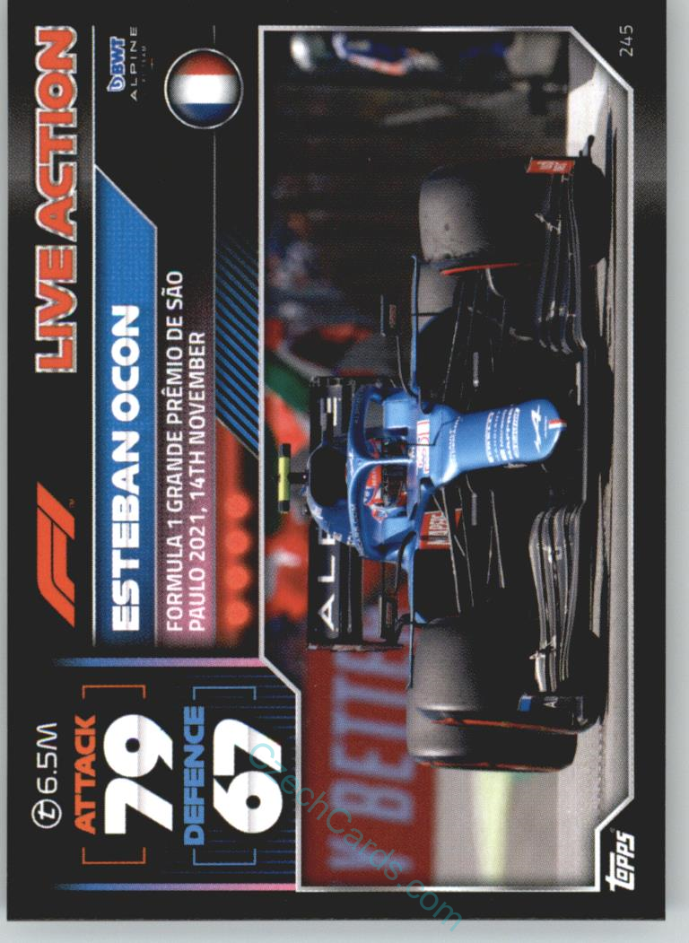 Esteban Ocon (Alpine) 2022 Turbo Attax #245