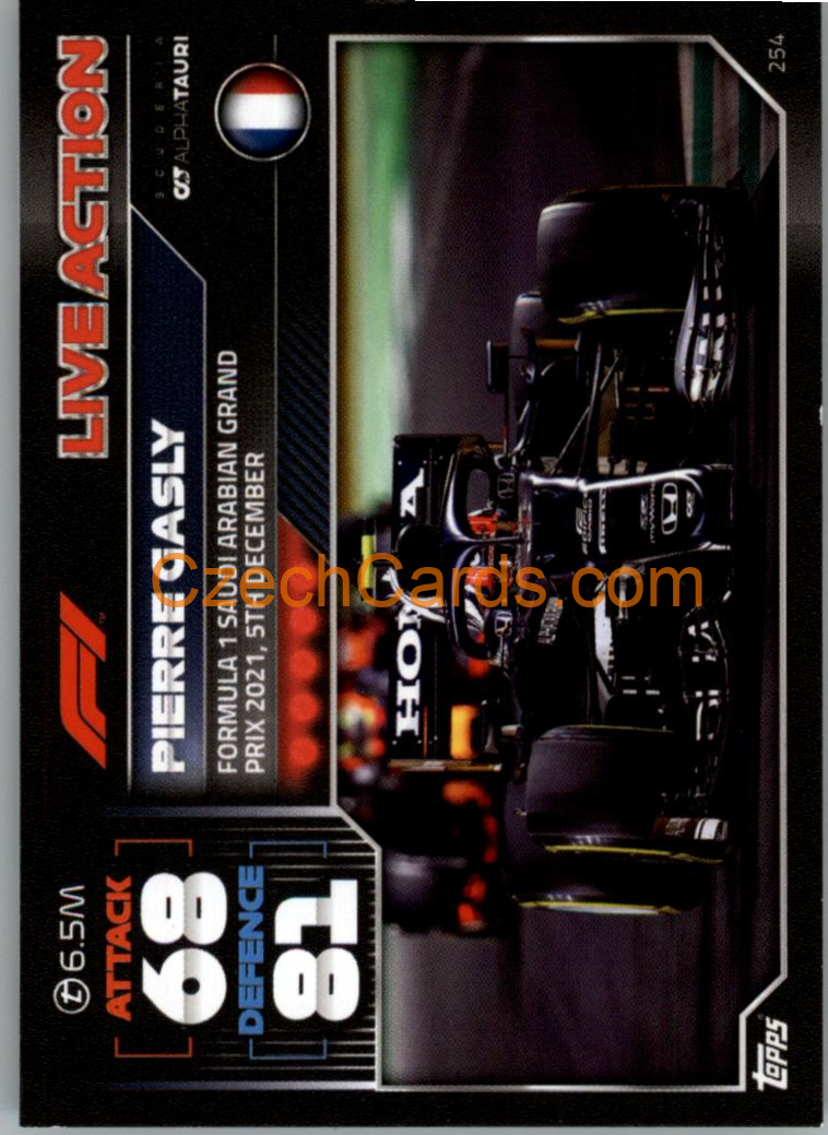 Pierre Gasly (Scuderia AlphaTauri) 2022 Turbo Attax #254