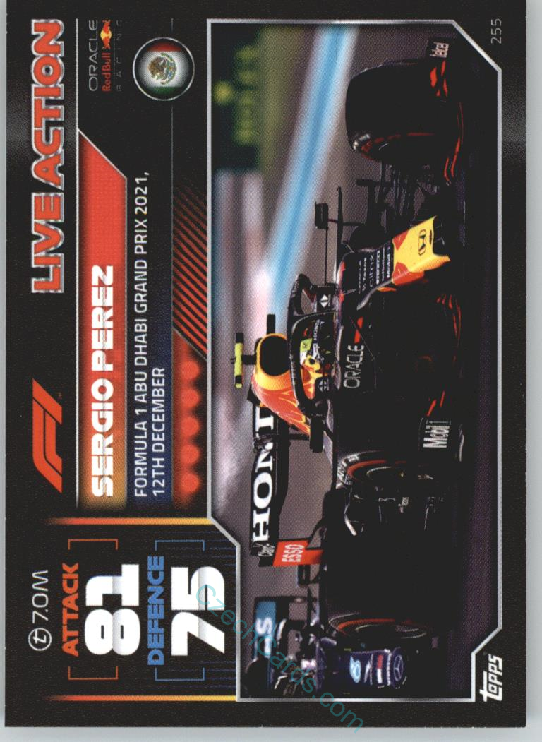 Sergio Perez (Red Bull Racing) 2022 Turbo Attax #255