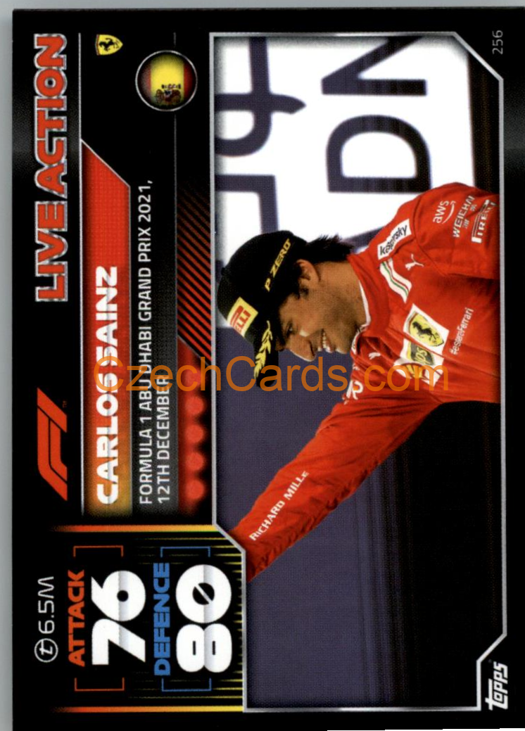 Carlos Sainz (Ferrari) 2022 Turbo Attax #256