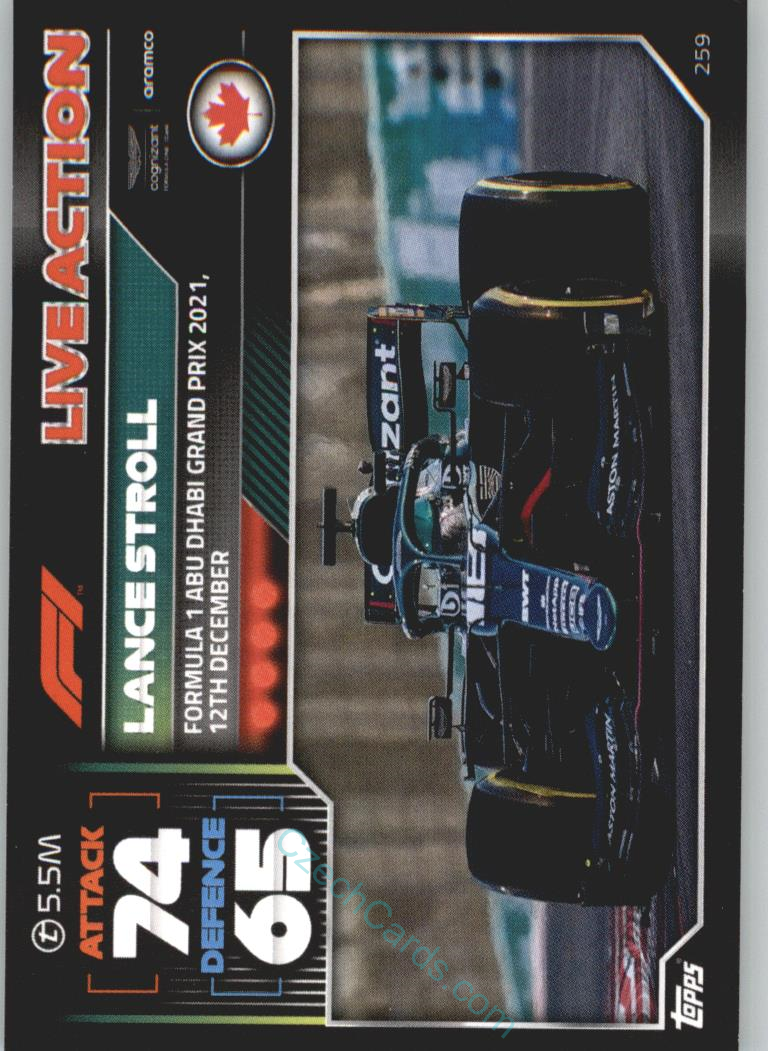 Lance Stroll (Aston Martin) 2022 Turbo Attax #259