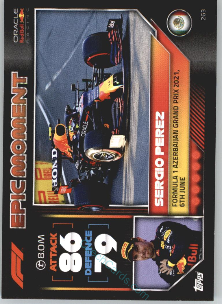 Sergio Perez (Red Bull Racing) 2022 Turbo Attax #263