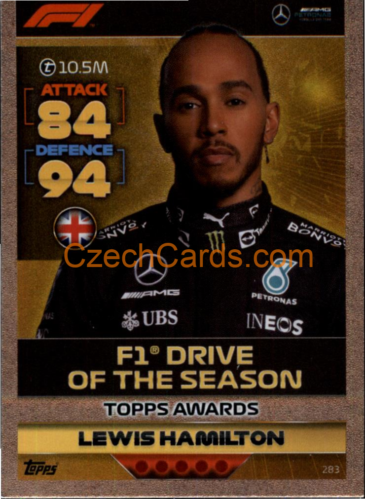 Lewis Hamilton (Mercedes-AMG) 2022 Turbo Attax #283