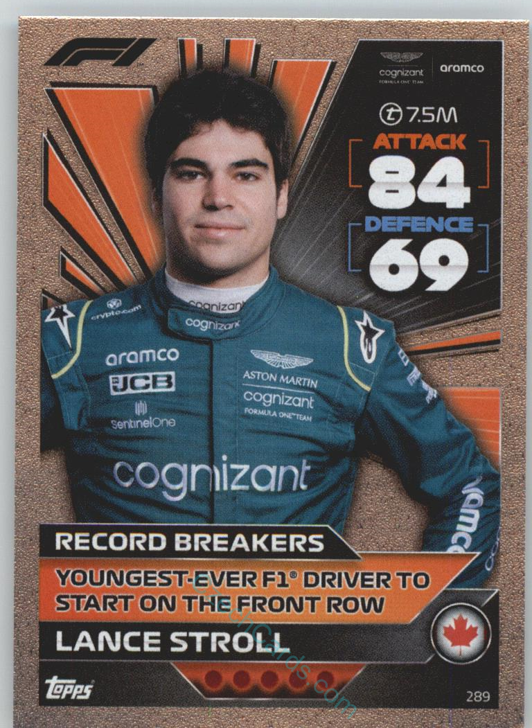 Lance Stroll (Aston Martin) 2022 Turbo Attax #289