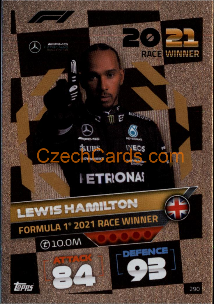 Lewis Hamilton (Mercedes-AMG) 2022 Turbo Attax #290