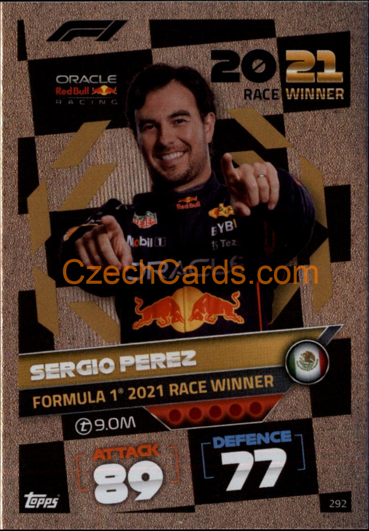 Sergio Perez (Red Bull Racing) 2022 Turbo Attax #292