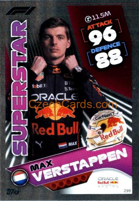 Max Verstappen (Red Bull Racing) 2022 Turbo Attax #299
