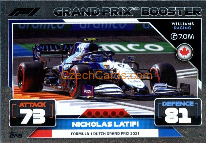 Nicholas Latifi (Williams) 2022 Turbo Attax #324