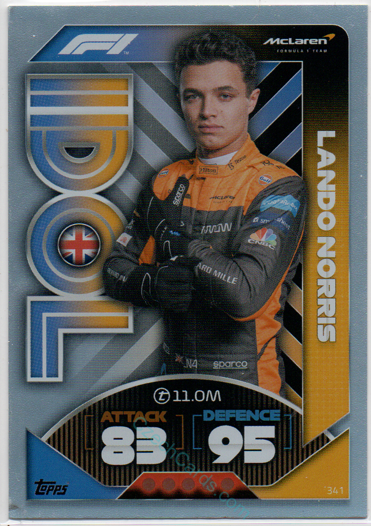 Lando Norris (McLaren) 2022 Turbo Attax #341